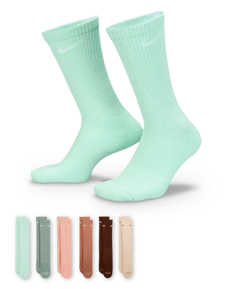 Nike Everyday Plus Cushioned Crew-Trainingssocken (6 Paar) - Multi-Color Multi-color