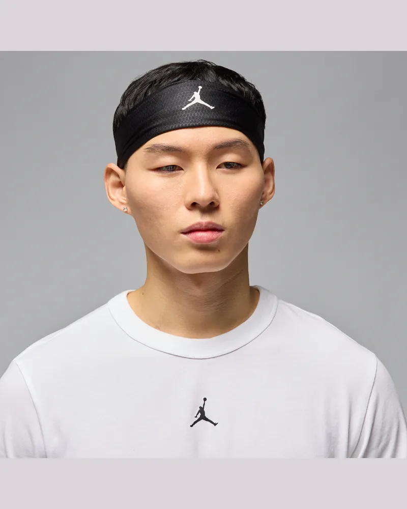 Jordan Performance Sport verstellbares Dri-FIT-Stirnband - Schwarz Schwarz