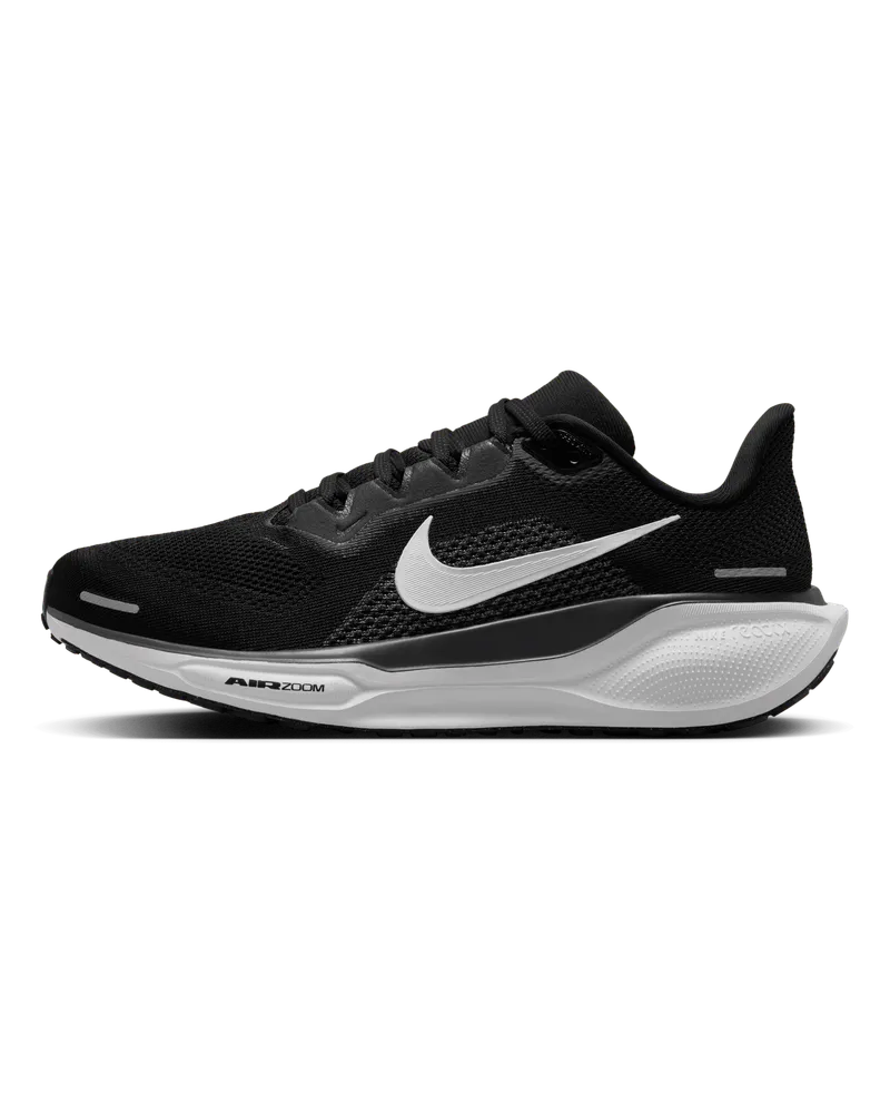 Nike Pegasus 41 Straßenlaufschuh (Damen, weit) - Schwarz Schwarz