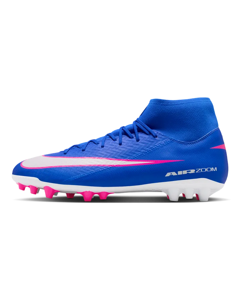 Nike Mercurial Superfly 10 Academy AG High-Top-Fußballschuh - Blau Blau