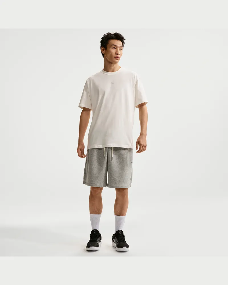 Nike Standard Issue Dri-FIT French-Terry-Fleece-Basketballshorts (ca. 20 cm, Herren) - Grau Grau