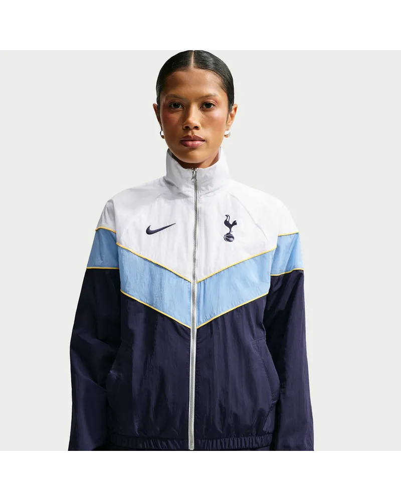 Nike Tottenham Hotspur Windrunner  Fußballjacke aus Webmaterial mit UV-Schutz (Damen) - Blau Blau