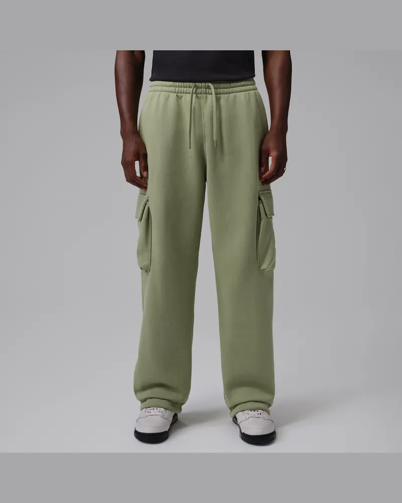 Jordan Brooklyn Oversize-Fleece-Cargohose (Herren) - Grün Grün