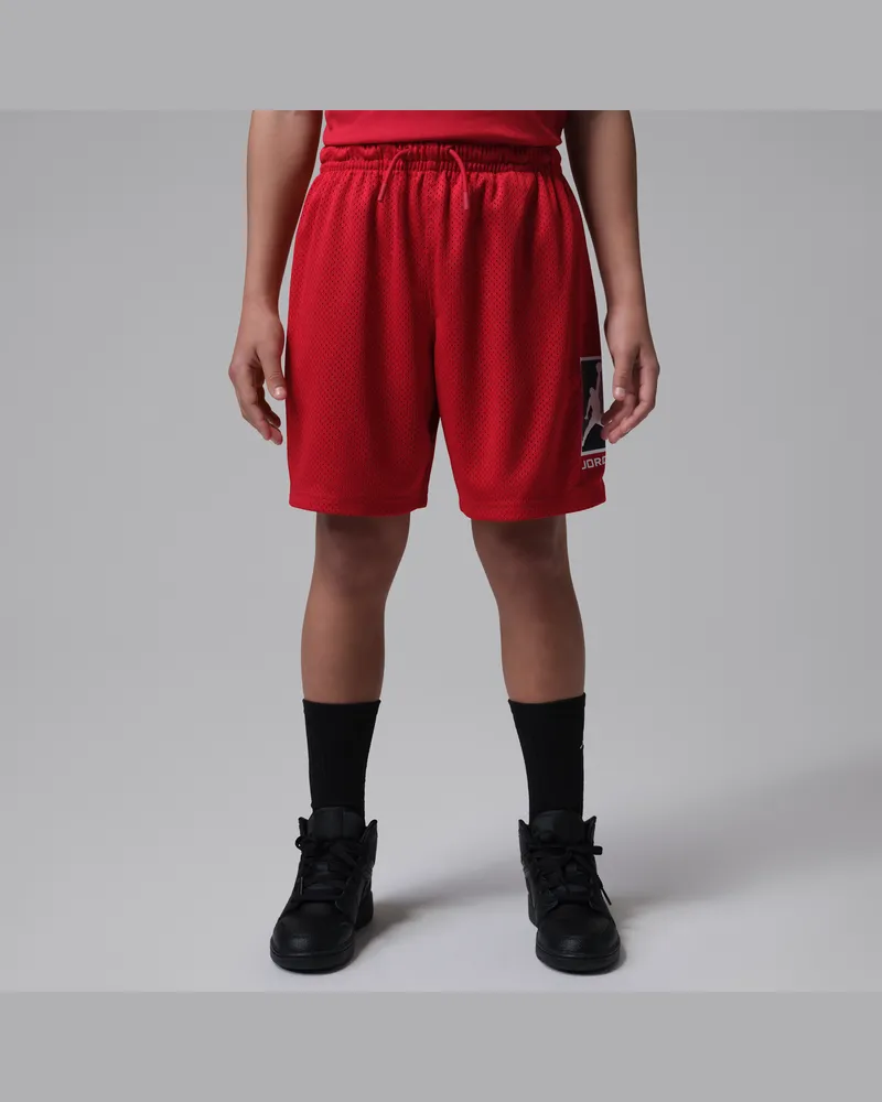Jordan Brooklyn Baseline Mesh-Shorts (ältere Kinder) - Rot Rot