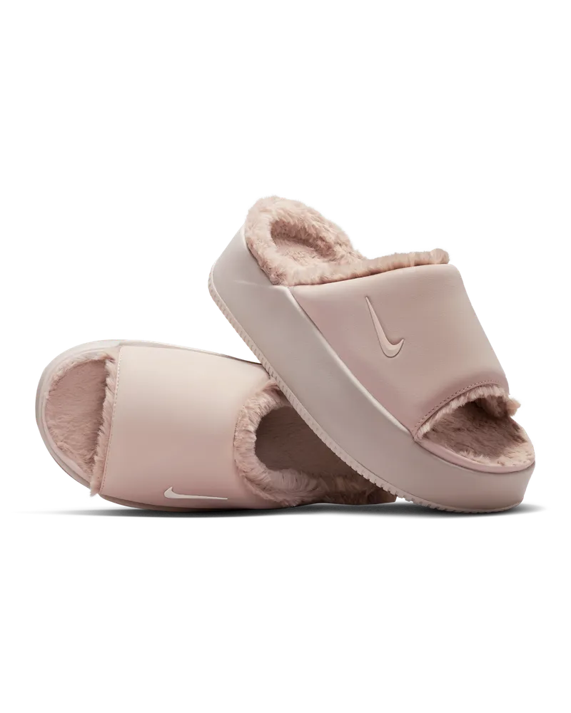 Nike Calm Elevation Fur Slides (Damen) - Pink Pink