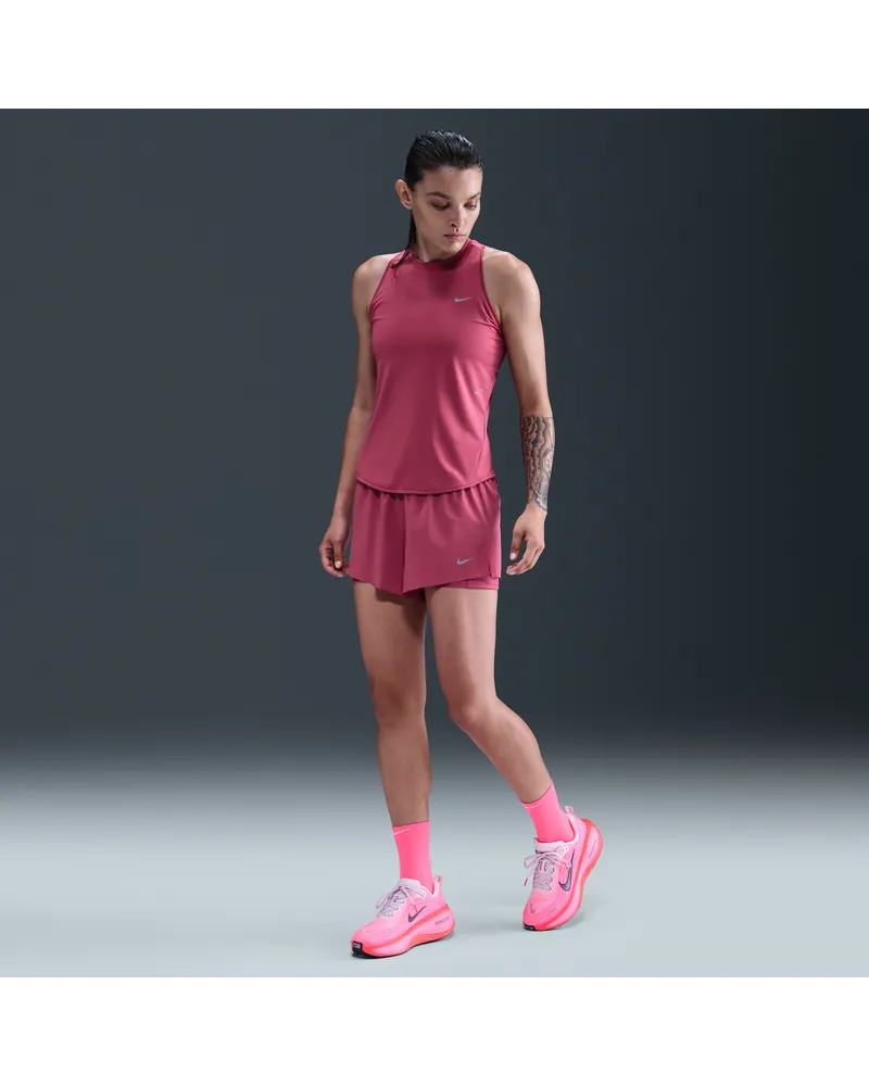 Nike Swft Dri-FIT 2-in-1-Laufshorts mit mittelhohem Bund (Damen) - Lila Lila