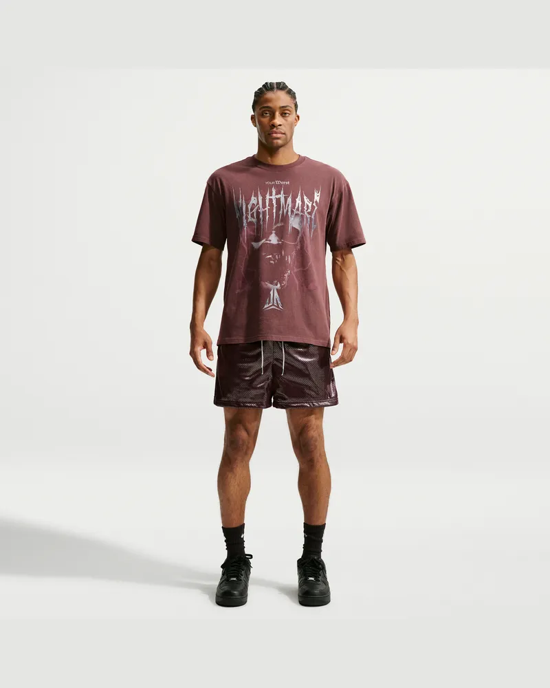 Nike Ja Standard Issue Mesh-Basketballshorts für Herren (ca. 13 cm) - Rot Rot
