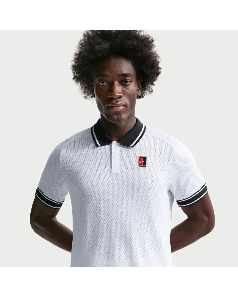 Nike Court Heritage Herren-Tennis-Poloshirt - Weiß Weiß