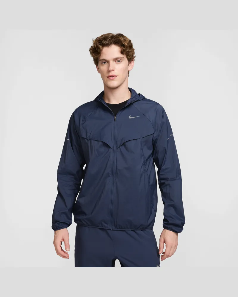 Nike Stride Repel-Laufjacke mit UV-Schutz (Herren) - Blau Blau