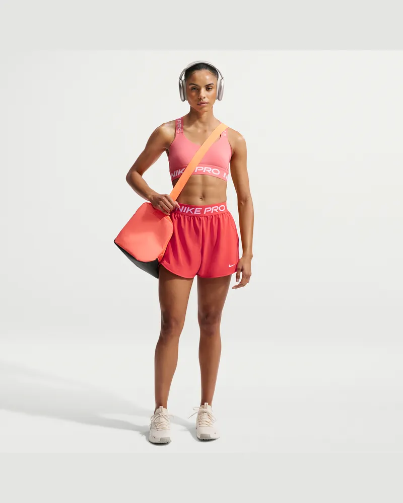 Nike Pro 2-in-1-Shorts für Damen - Rot Rot
