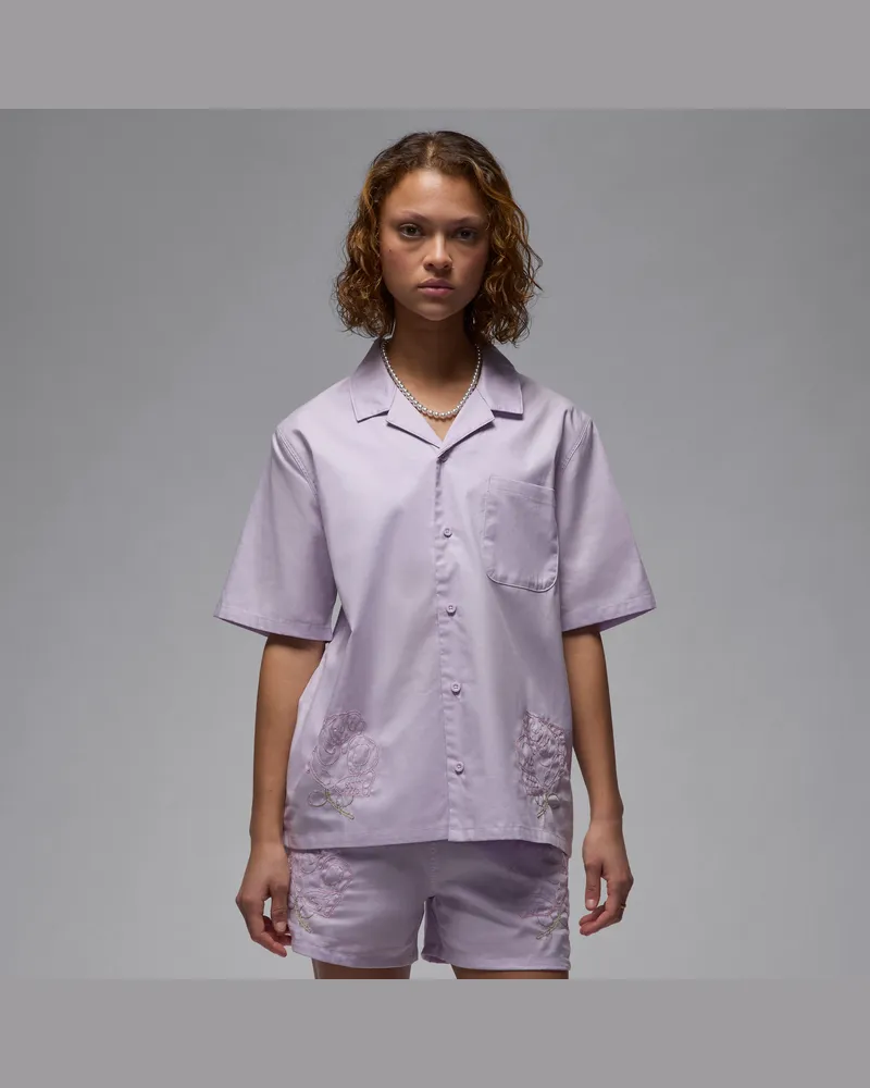 Jordan kurzärmliges Top aus Webmaterial (Damen) - Lila Lila