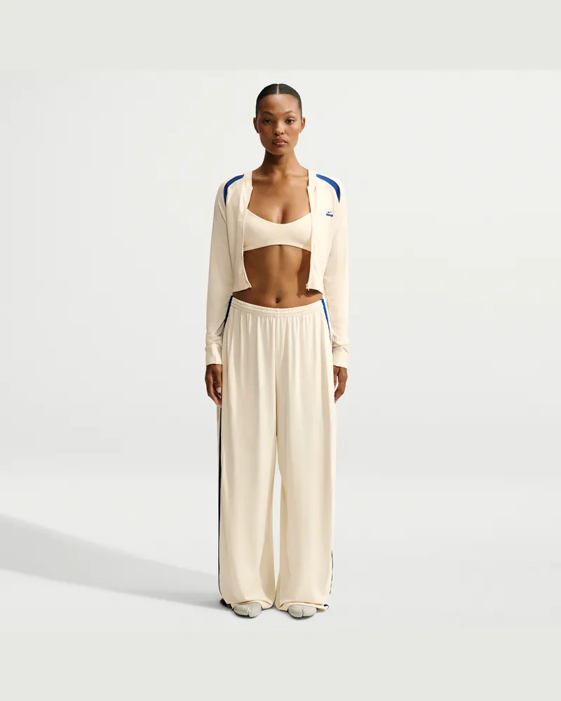 Nike SKIMS Hose aus dehnbarem Strickmaterial mit weitem Bein (Damen) - Weiß Weiß