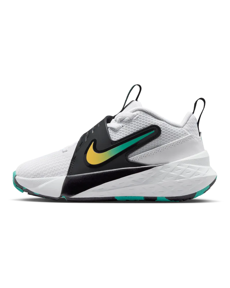 Nike Team Hustle D 12 Schuh (jüngere Kinder) - Weiß Weiß