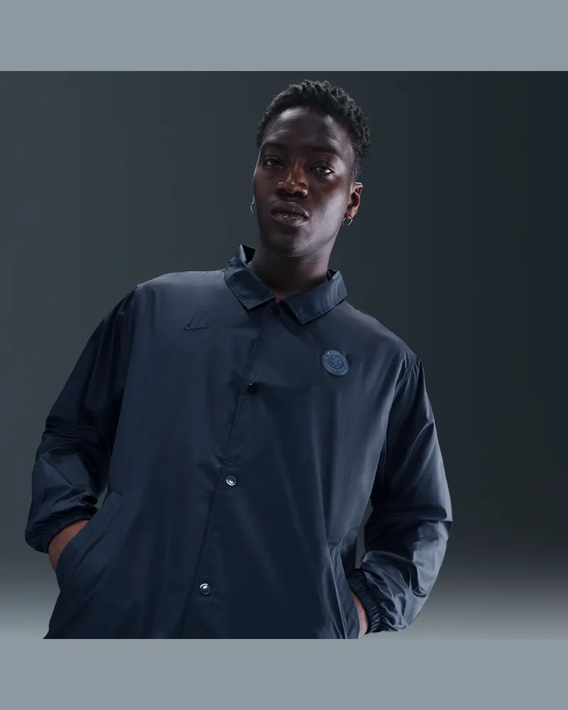 Nike FC Chelsea Club  Fußball-Coaches-Jacke (Herren) - Blau Blau