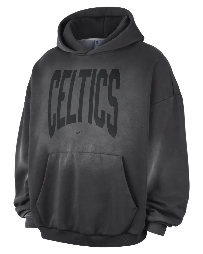 Nike Boston Celtics Standard Issue Therma-FIT Basketball-Hoodie aus Fleece im Washed-Look (Herren) - Grau Grau
