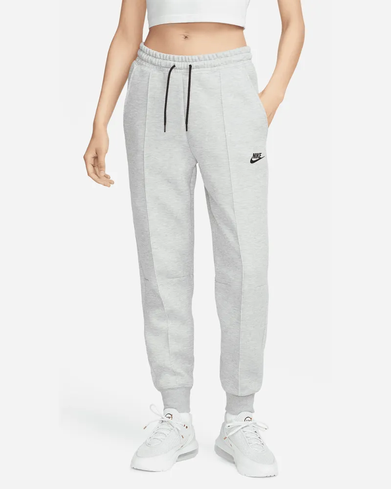 Nike Sportswear Tech Fleece Jogginghose mit mittelhohem Bund für Damen - Grau Grau