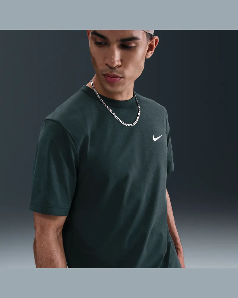 Nike Hyverse vielseitiges Nike Dri-FIT UV Kurzarm-Oberteil für Herren - Grün Grün