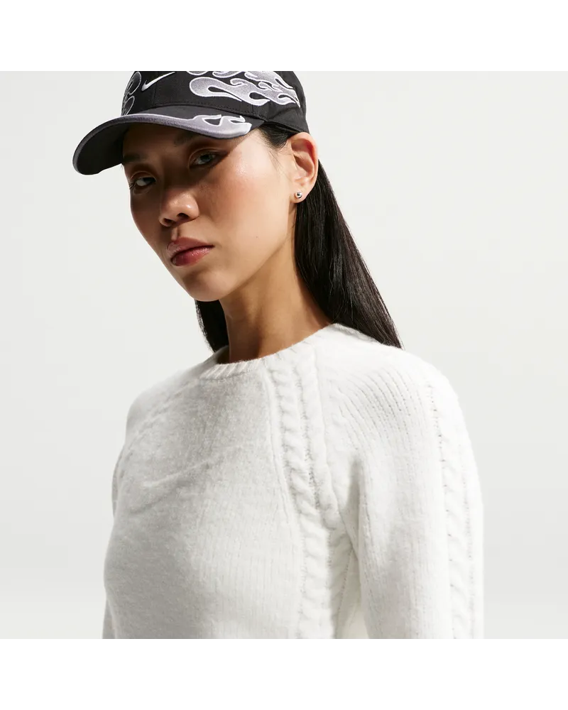 Nike Chill Knit schmal geschnittenes Longsleeve (Damen) - Weiß Weiß