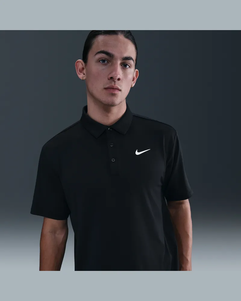 Nike Tour Golf-Poloshirt mit Dri-FIT-Techonologie (Herren) - Schwarz Schwarz