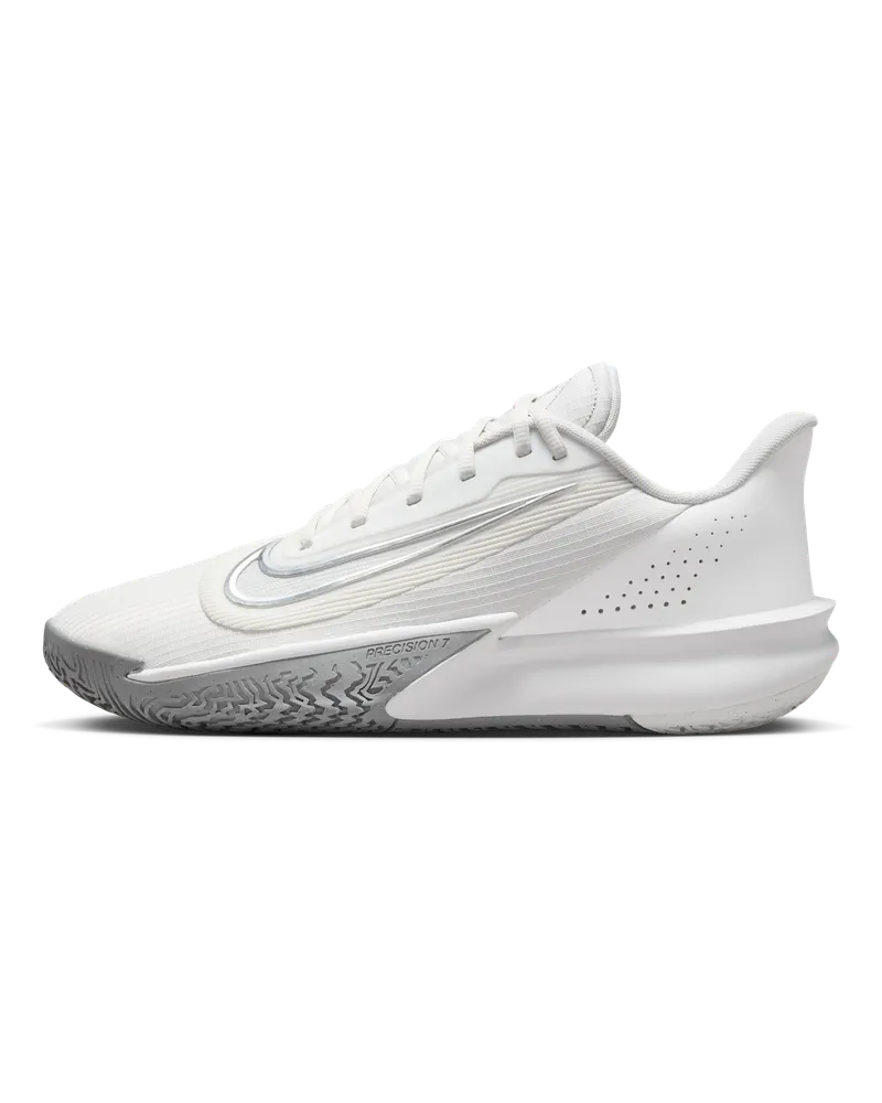 Nike Precision 7 Basketballschuh - Weiß Weiß