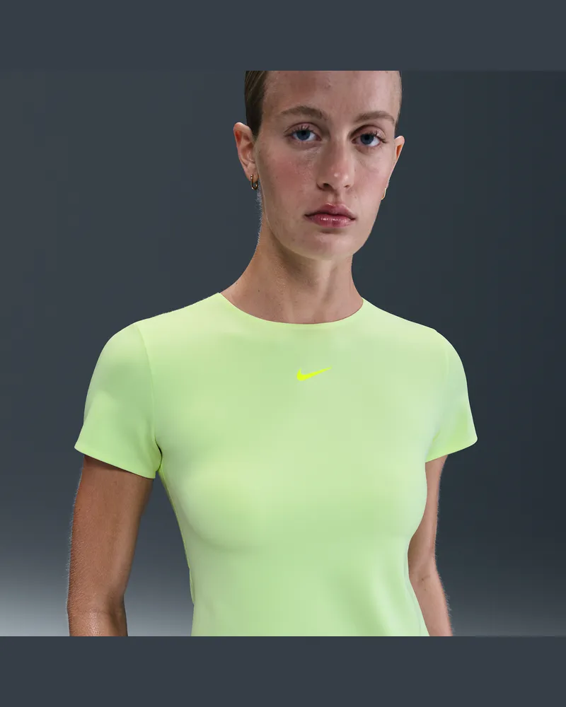 Nike Form Kurzarmshirt (Damen) - Gelb Gelb
