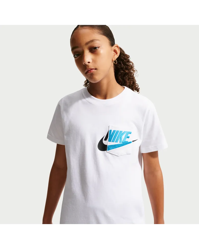 Nike T-Shirt mit Tasche (ältere Kinder) - Weiß Weiß