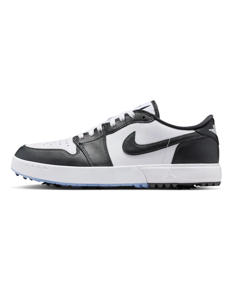 Jordan Air  1 Low G Golfschuh mit Spikes - Weiß Weiß