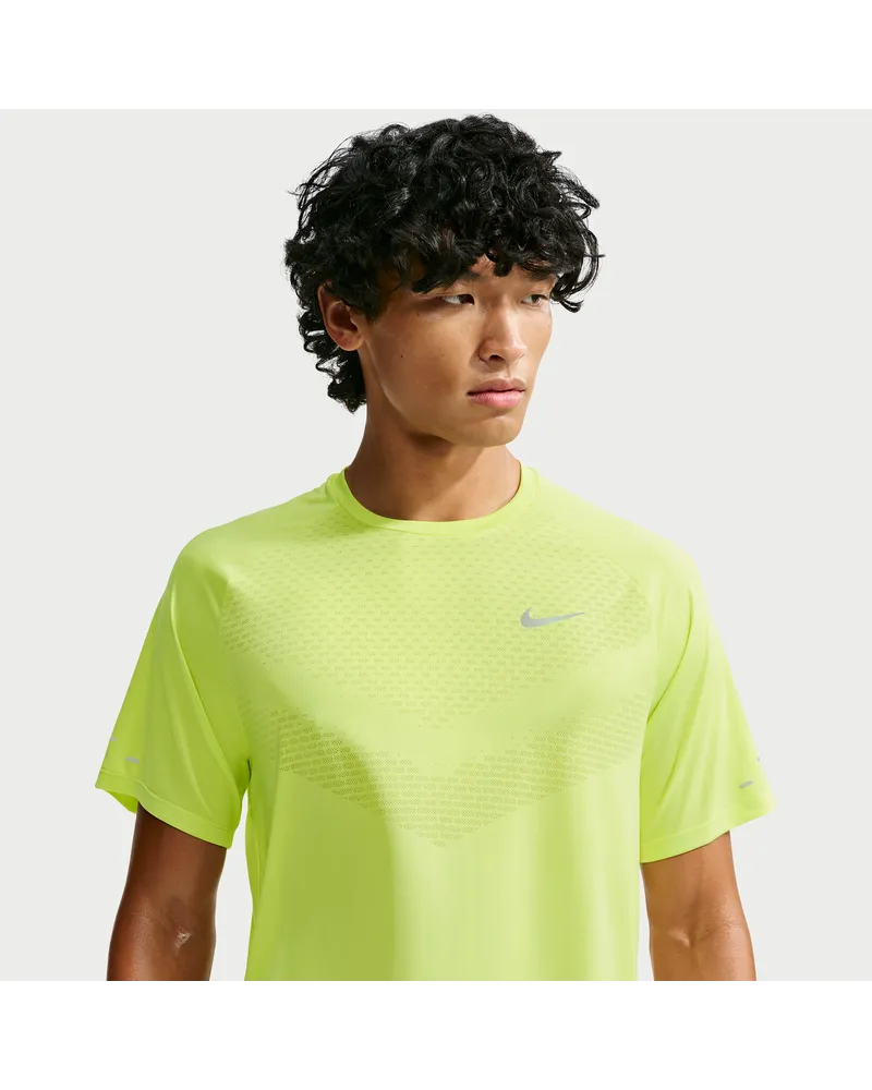 Nike Stride Dri-FIT ADV Kurzarm-Laufoberteil (Herren) - Gelb Gelb