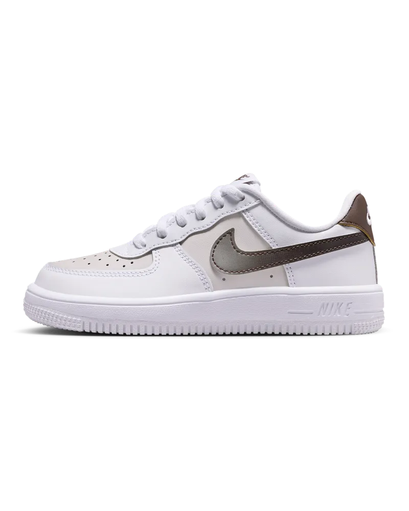 Nike Force 1 Low Schuh (jüngere Kinder) - Weiß Weiß