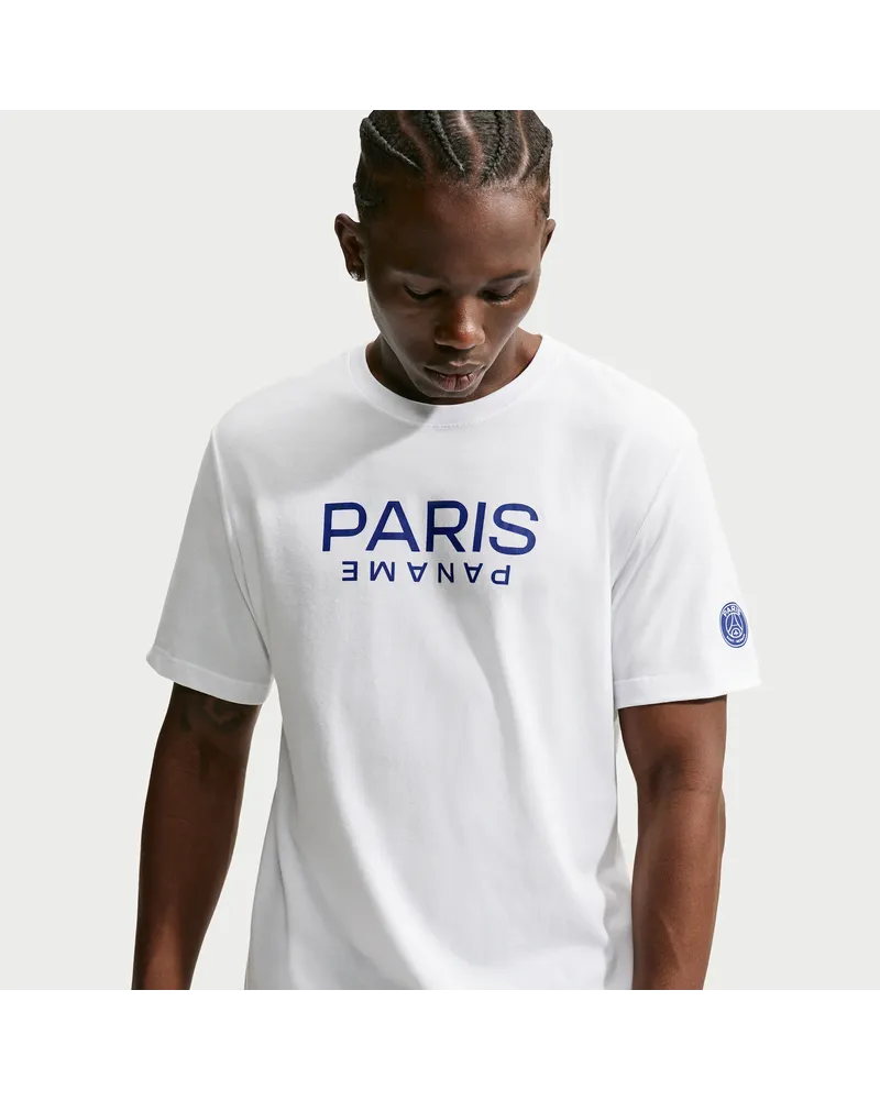 Nike Paris Saint-Germain  Fußball-T-Shirt (Herren) - Weiß Weiß