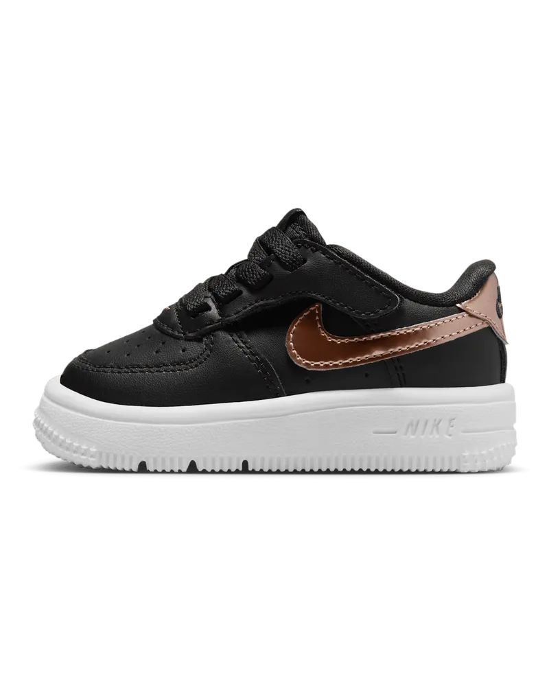 Nike Force 1 Low SE EasyOn Schuh für Babys und Kleinkinder - Schwarz Schwarz