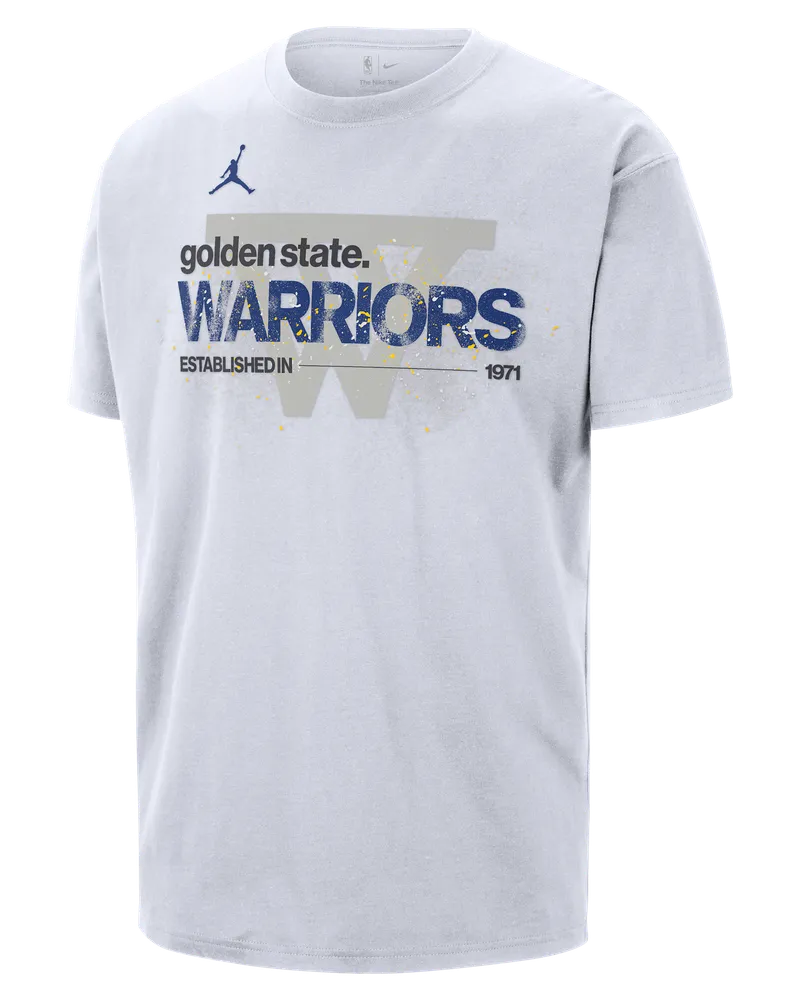Jordan Golden State Warriors Courtside  '85 NBA Statement T-Shirt (Herren) - Weiß Weiß