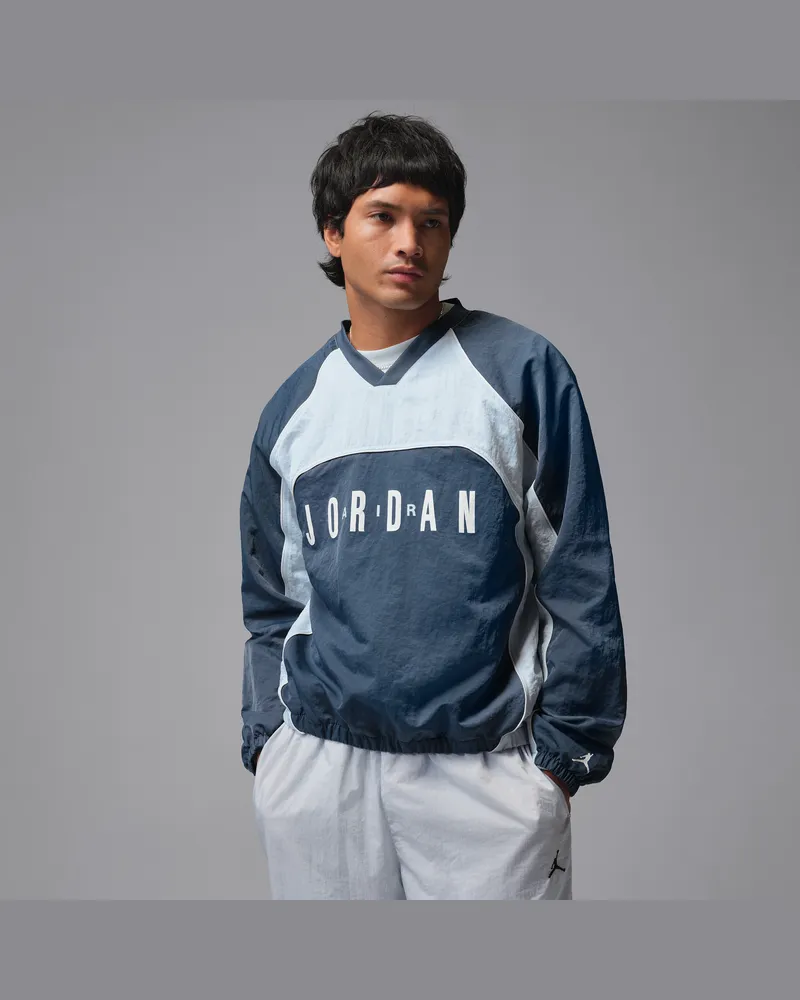 Jordan Flight Warm-up-Longsleeve (Herren) - Blau Blau