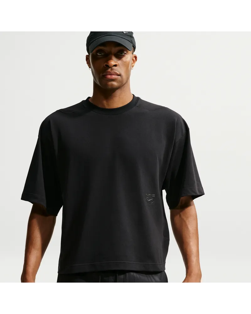 Nike N.A.C. Dri-FIT Kurzarm-Trainingsoberteil (Herren) - Schwarz Schwarz