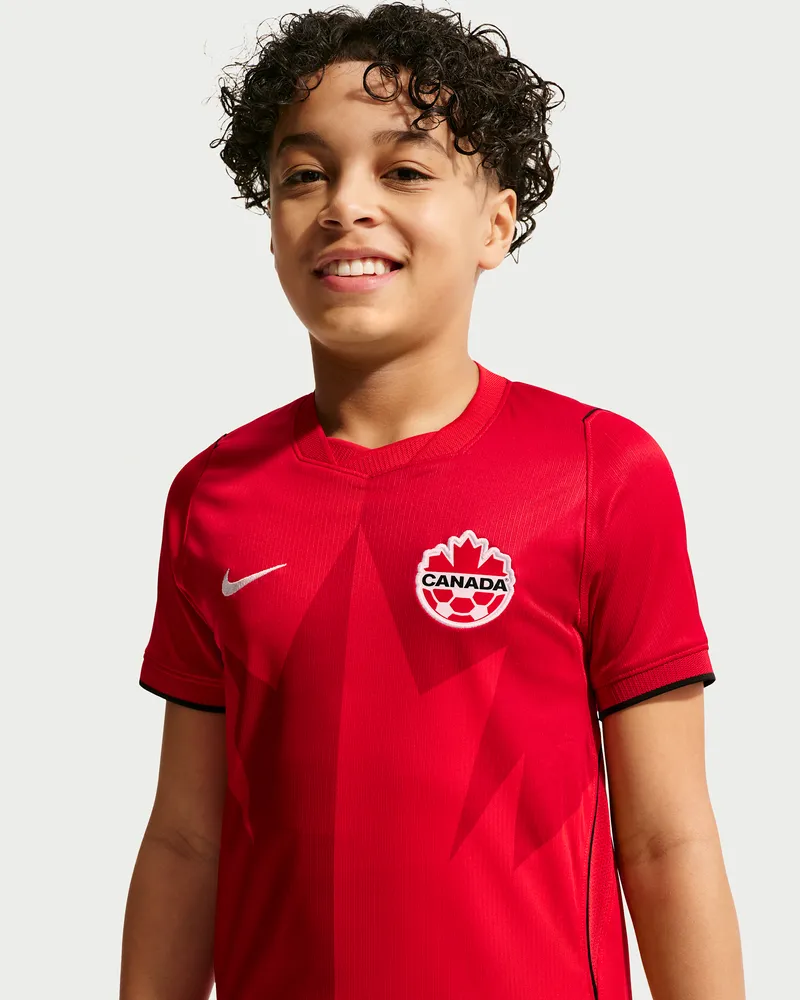 Nike Kanada  Dri-FIT Fußball Replika-Trikot für Heimspiele (ältere Kinder) - Rot Rot