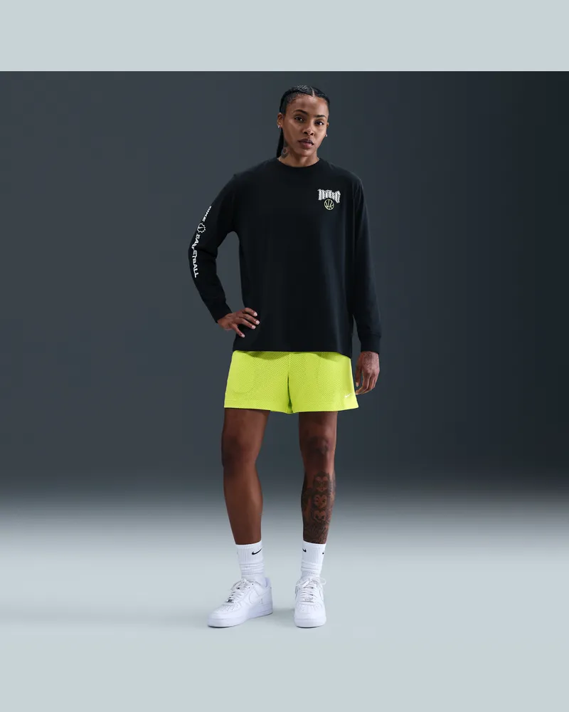 Nike Essential Mesh-Basketballshorts mit Dri-FIT (Damen) - Grün Grün