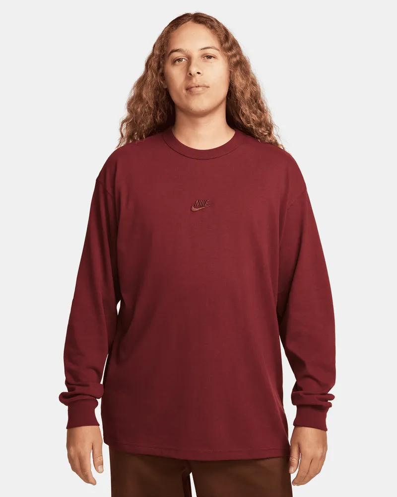 Nike Premium Essentials Langarm-T-Shirt für Herren - Rot Rot