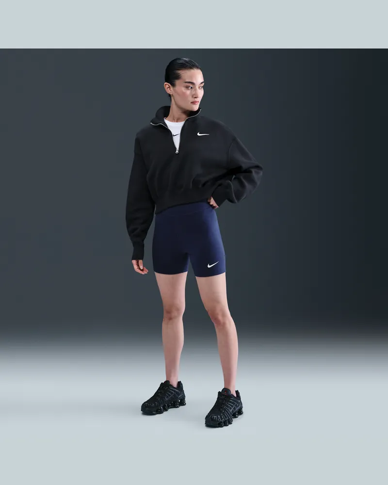 Nike Sportswear Classic Bike-Shorts mit hohem Bund (ca. 12,5 cm) (Damen) - Blau Blau