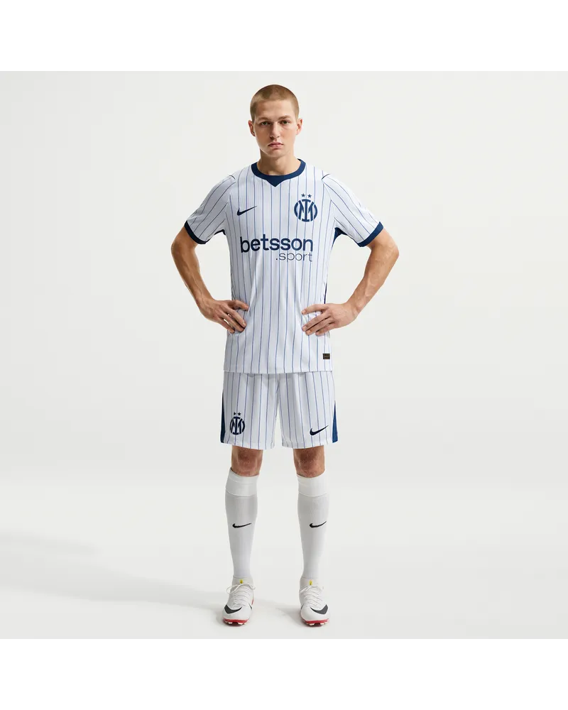 Nike Inter Mailand 2026/27 Stadion Auswärtsspiel  Replika-Fußballshorts mit Dri-FIT-Technologie (Herren) - Weiß Weiß