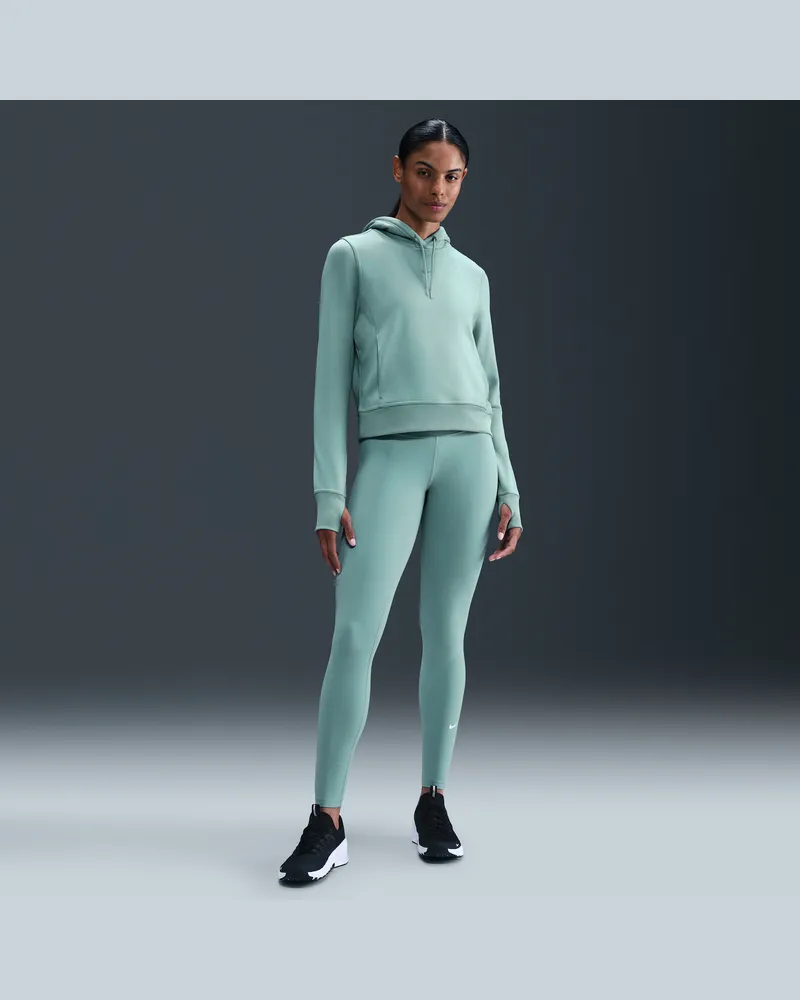 Nike One Leggings in voller Länge mit hohem Bund für Damen - Grün Grün