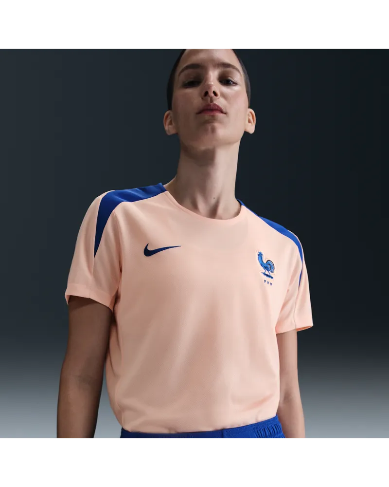 Nike FFF Strike  Dri-FIT Kurzarm-Fußballoberteil (Damen) - Pink Pink