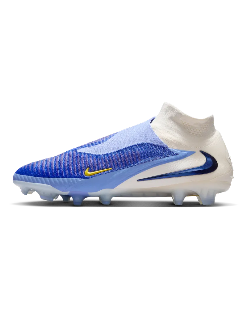 Nike Phantom 6 High Elite Fußballschuh für normalen Rasen - Blau Blau