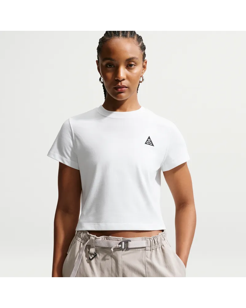 Nike ACG Dri-FIT Kurzarm-Oberteil (Damen) - Weiß Weiß