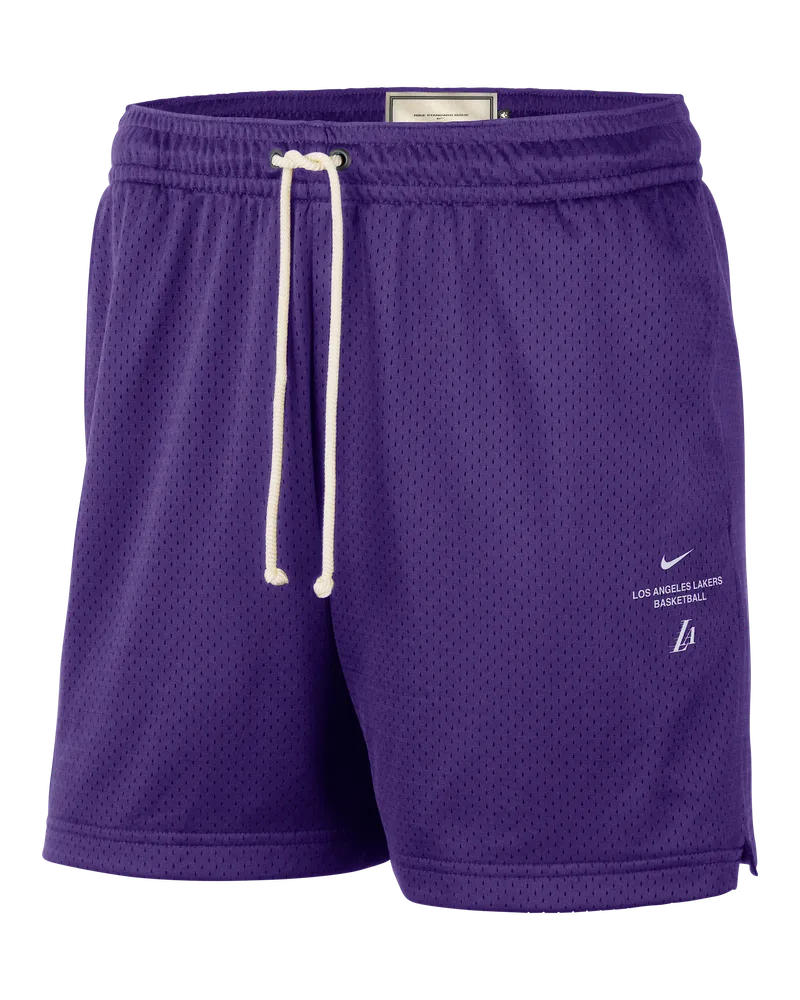 Nike Los Angeles Lakers Standard Issue Dri-FIT Basketballshorts aus Mesh (Herren, ca. 13 cm) - Lila Lila