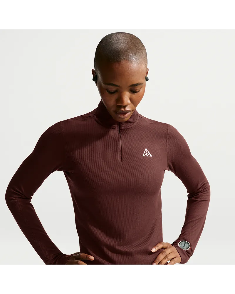 Nike ACG Dri-FIT Traillaufoberteil mit Halbreißverschluss (Damen) - Lila Lila