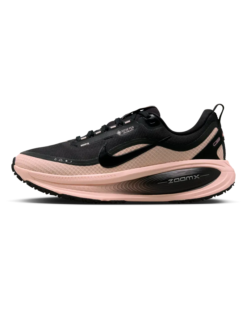 Nike Vomero 18 GORE-TEX Wasserdichter Straßenlaufschuh mit reflektierenden Designakzenten (Damen) - Schwarz Schwarz