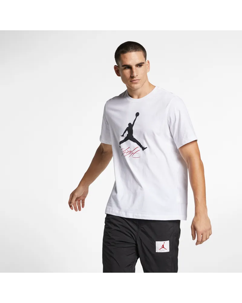 Jordan Jumpman Flight Herren-T-Shirt - Weiß Weiß