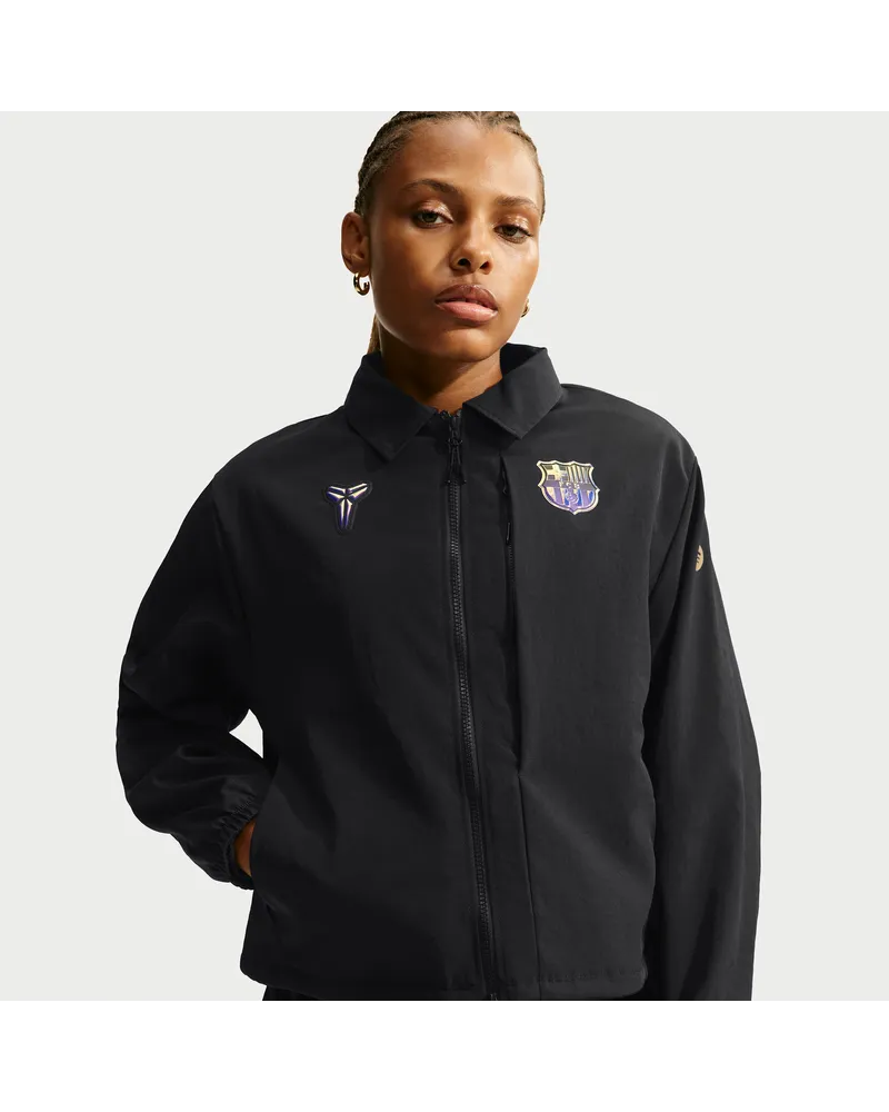 Nike FC Barcelona Away Kobe Fußball-Webjacke (Damen) - Schwarz Schwarz