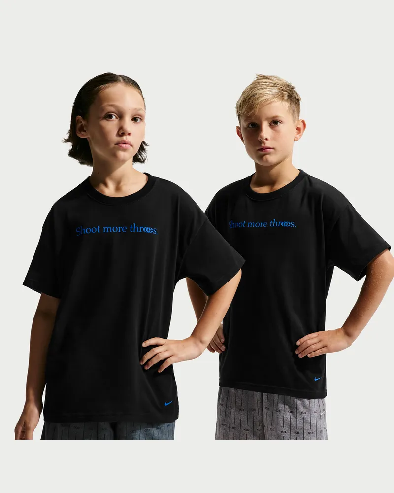 Nike Caitlin Clark T-Shirt mit Dri-FIT-Technologie (ältere Kinder) - Schwarz Schwarz