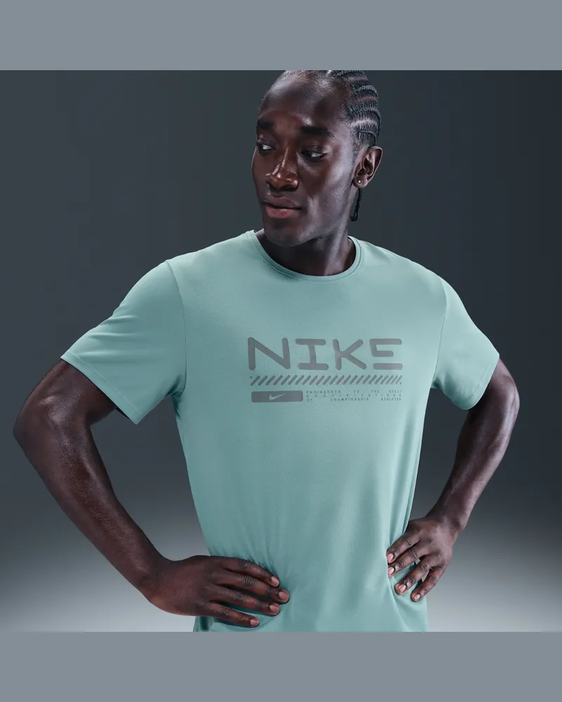 Nike Miler Winterized Kurzarm-Laufoberteil (Herren) - Grün Grün